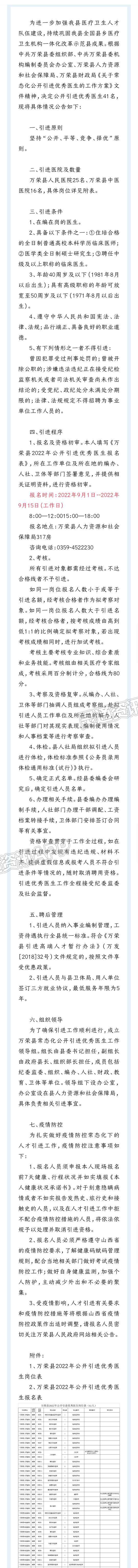 运城妇幼保健医院、运城市中医医院、万荣县招聘卫生专业技术人员及优秀医生！|雷火电竞官方网站(图3)