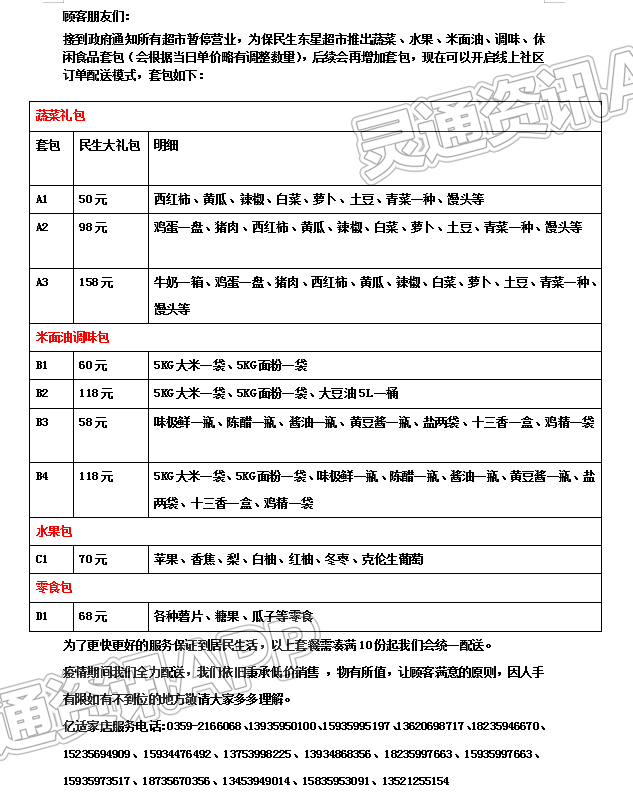 最新！亿适家超市配送套餐来了！_九游会j9网站首页(图1)