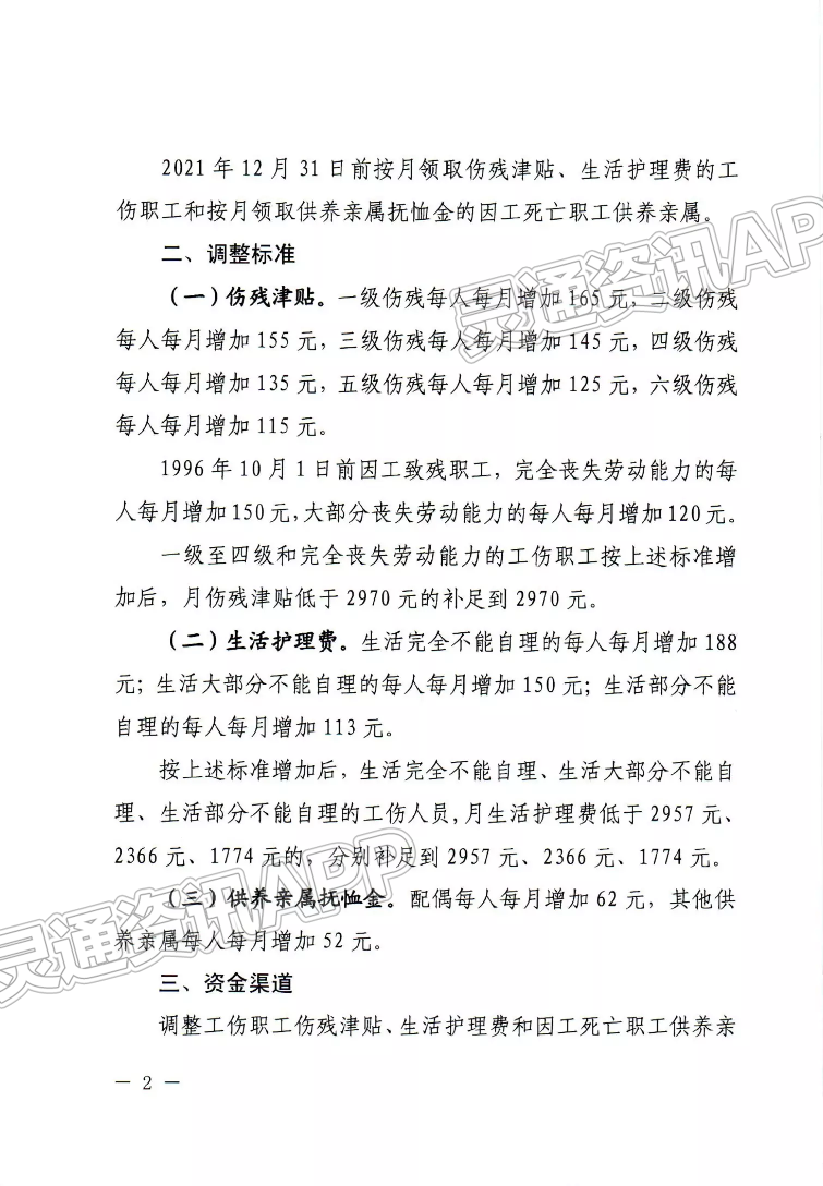 Kaiyun官方网站：涨了！山西工伤保险待遇18连涨，11月底前发放到位(图2)