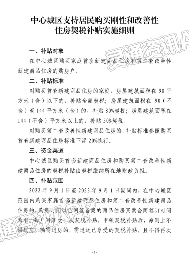 【泛亚电竞】速看！运城市中心城区购房契税补贴细则发布！截至2023年9...(图3)