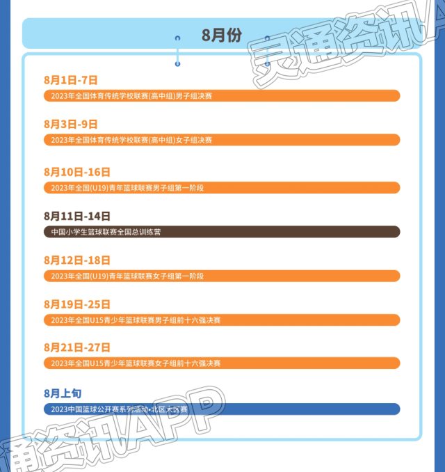 泛亚电竞官方入口_赛历来了！2023全年中国篮球观赛指南(图6)