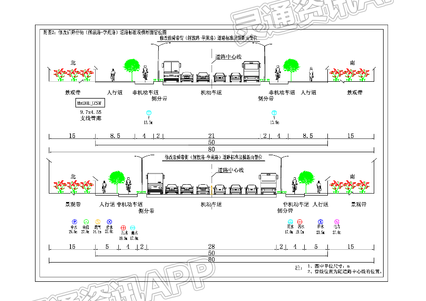 关于舜帝街（解放路-安邑东路）段道路断面及管线规划修改方案的公示-雷火电竞官方网站(图5)