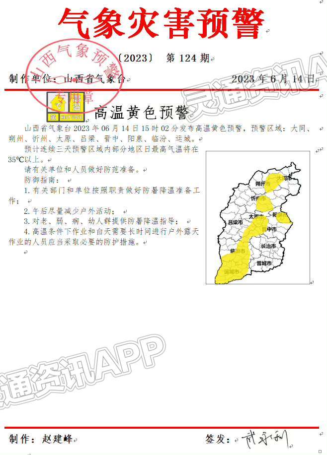 bat365在线平台_紧急提醒！运城将连续三天高温！最高35℃以上！(图1)