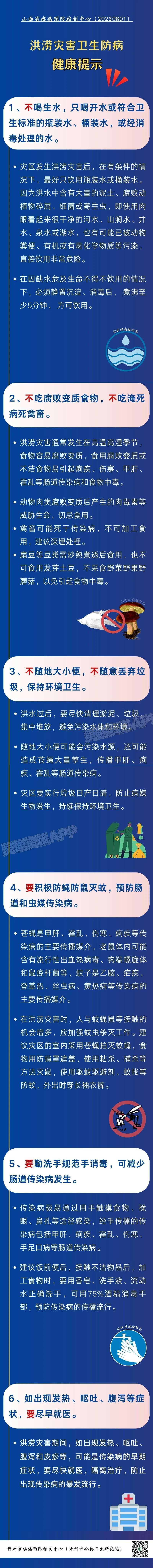 “三不三要”！省疾控中心洪涝灾害卫生防病健康提示|bat365官网登录(图3)