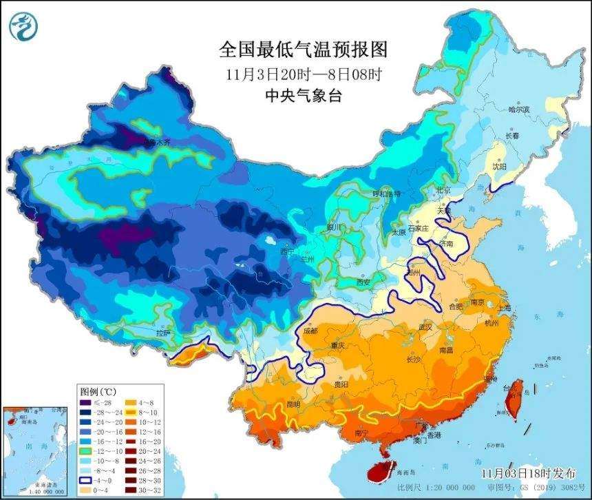 寒潮黄色预警发布！中国气象局启动三级应急响应！‘澳门银银河官方网址登录’(图2)