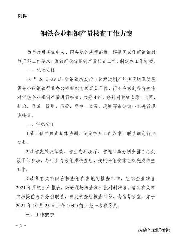 半岛官方下载地址：全国首个省份粗钢产量大核查开始！11月份进行摸底，涉及运城！(图2)