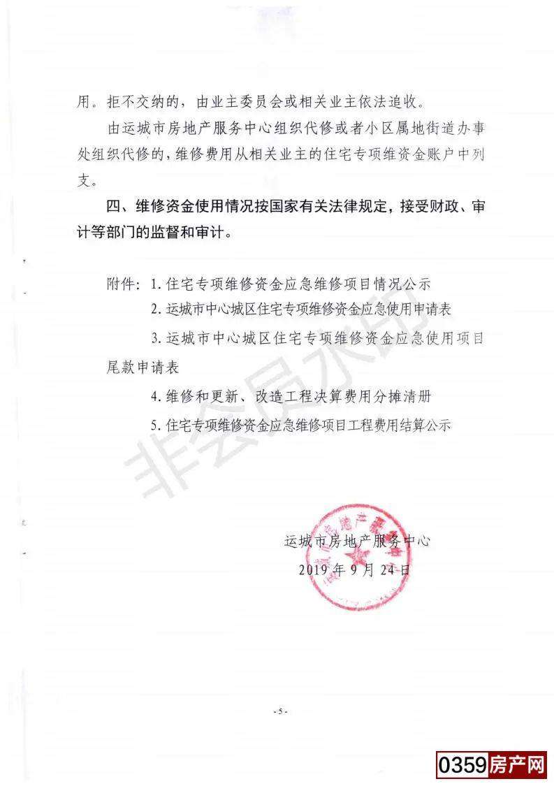 ‘半岛官网App下载’最新消息！运城市中心城区住宅专项维修资金应急使用范围和程序公布(图5)