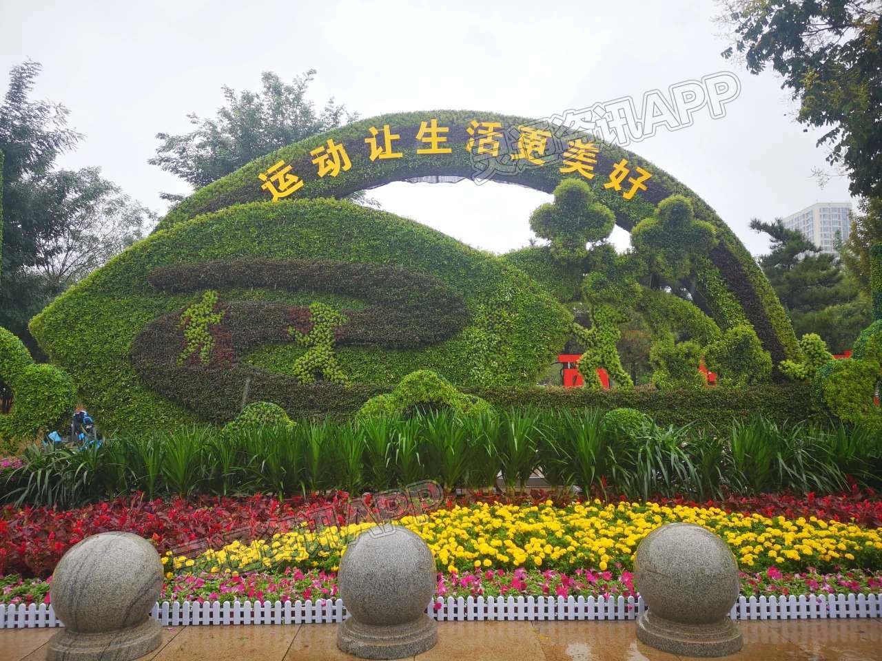 JN江南·体育注册_11组大型绿雕、80余万盆花卉！盛妆河东