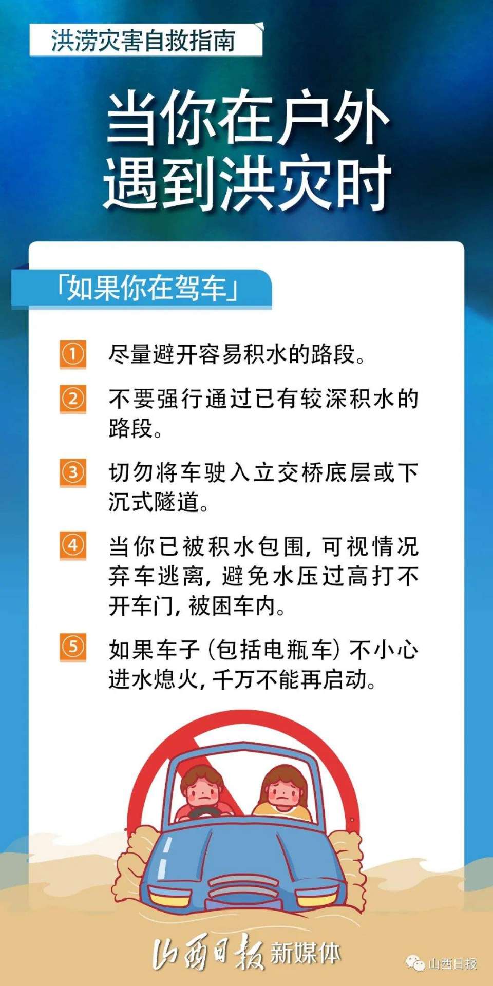 海报丨洪涝灾害这样自救|bat365官方网站(图6)