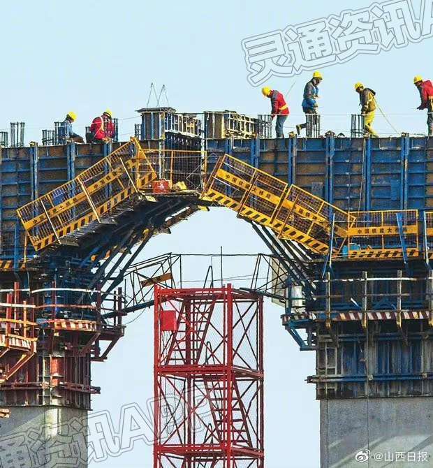 澳门永利老网址登录入口-临猗县跨黄河大桥建设工程正在紧张施工中，通车时间有望缩减至2.5小时(图1)